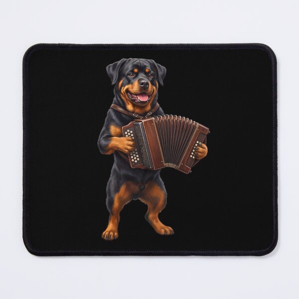 Item preview, Rottweiler Playing Accordion Player Accordionist Dog Lover designed and sold by DoodleTortle.