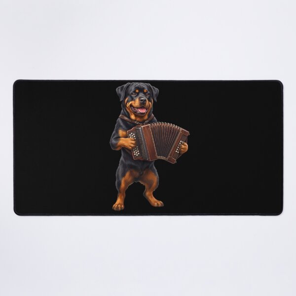 Item preview, Rottweiler Playing Accordion Player Accordionist Dog Lover designed and sold by DoodleTortle.