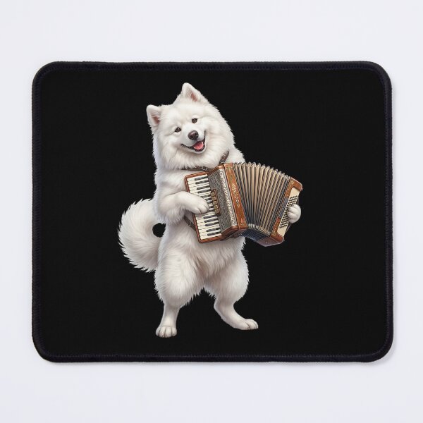 Item preview, Samoyed Playing Accordion Player Accordionist Dog Lover designed and sold by DoodleTortle.