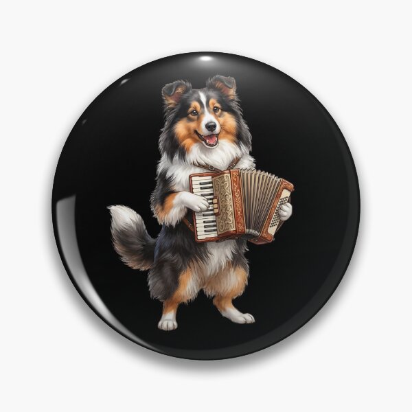 Item preview, Shetland Sheepdog Playing Accordion Player Accordionist Dog Lover designed and sold by DoodleTortle.