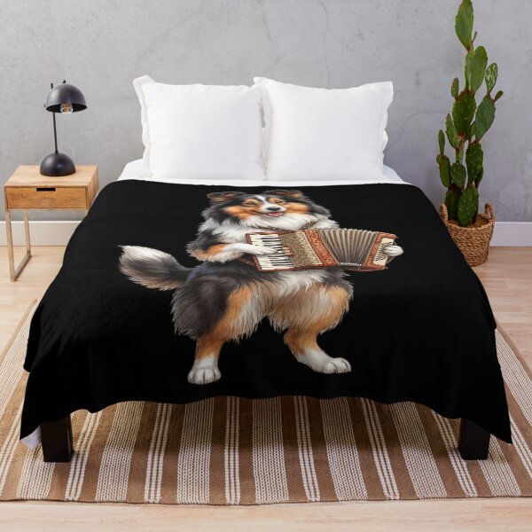 Item preview, Shetland Sheepdog Playing Accordion Player Accordionist Dog Lover designed and sold by DoodleTortle.