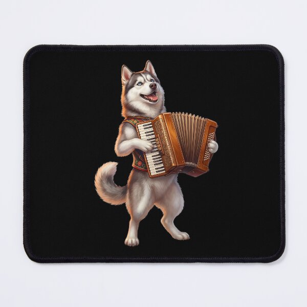 Item preview, Siberian Husky Playing Accordion Player Accordionist Dog Lover designed and sold by DoodleTortle.