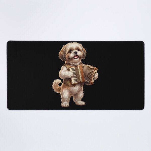 Item preview, Shih Tzu Playing Accordion Player Accordionist Dog Lover designed and sold by DoodleTortle.