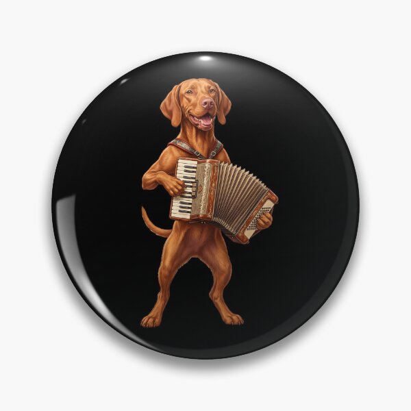 Item preview, Vizsla Playing Accordion Player Accordionist Dog Lover designed and sold by DoodleTortle.