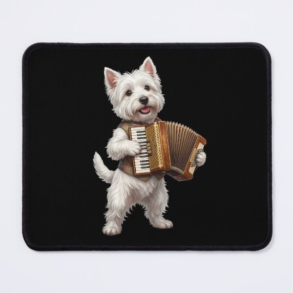 Item preview, West Highland White Terrier Playing Accordion Player Accordionist Dog Lover designed and sold by DoodleTortle.