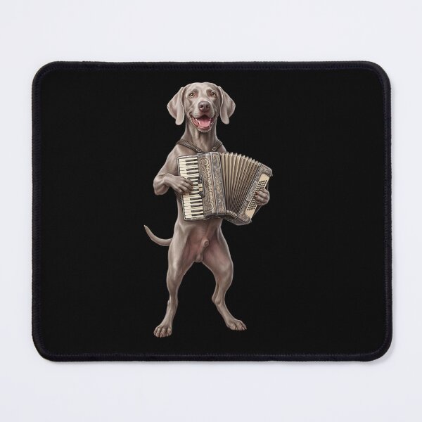 Item preview, Weimaraner Playing Accordion Player Accordionist Dog Lover designed and sold by DoodleTortle.