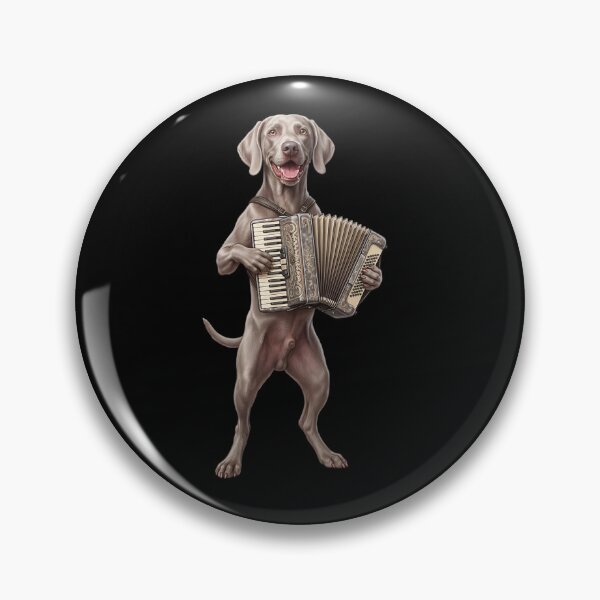 Item preview, Weimaraner Playing Accordion Player Accordionist Dog Lover designed and sold by DoodleTortle.