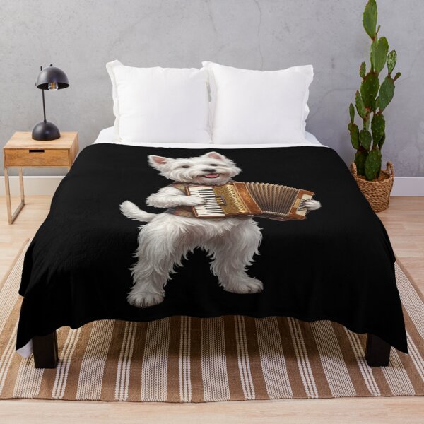 Item preview, West Highland White Terrier Playing Accordion Player Accordionist Dog Lover designed and sold by DoodleTortle.