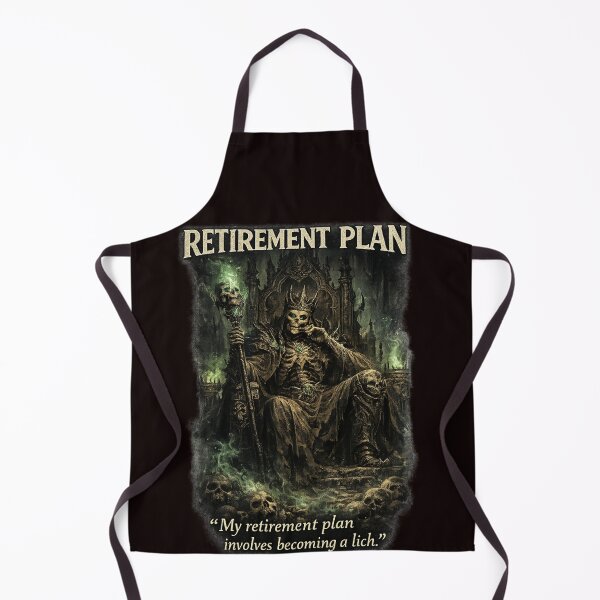 Item preview, Retirement Plan: Become a Lich – Dark Fantasy Humor Design designed and sold by VoidLaughs.