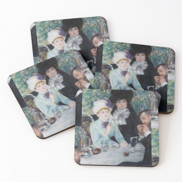 Item preview, After the Luncheon by Pierre-Auguste Renoir: Elegant Impressionist Café Scene designed and sold by artofuniverse.