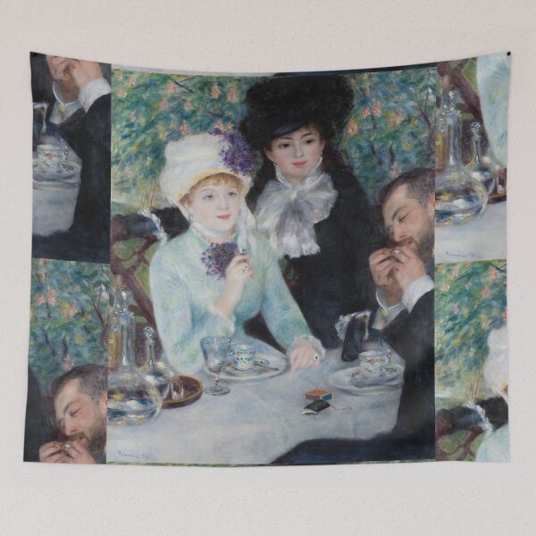 Item preview, After the Luncheon by Pierre-Auguste Renoir: Elegant Impressionist Café Scene designed and sold by artofuniverse.