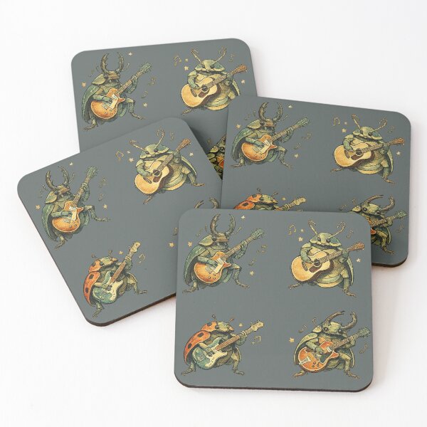 Item preview, Beetles jamming  designed and sold by LuluLeb.
