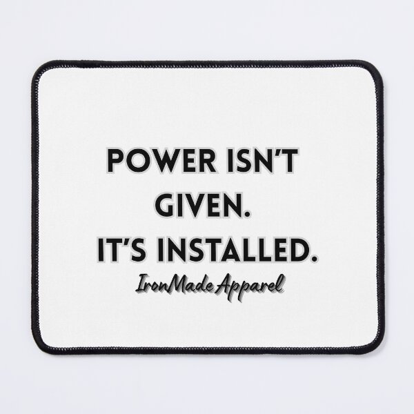 Item preview, Power Isn’t Given It’s Earned Electrician T-Shirt | Electrical Worker Motivation Tee | Lineman & Tradesman Pride Shirt designed and sold by IronMade Apparel.