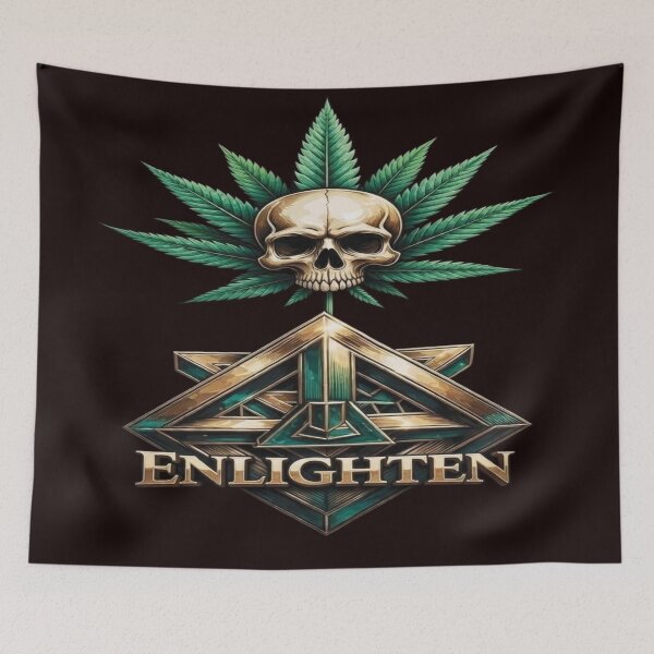 Item preview, Enlighten Skull Leaf designed and sold by ZChrome.
