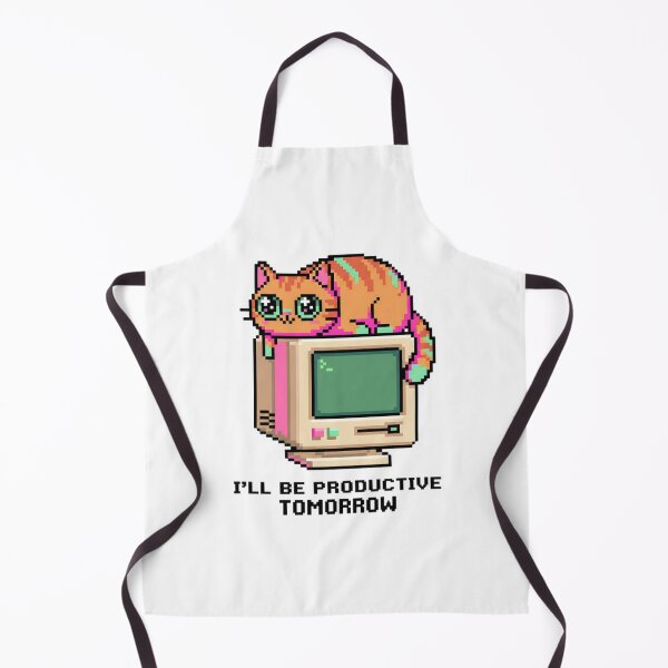 Item preview, The Procrastinating Pixel Cat designed and sold by Galagado.