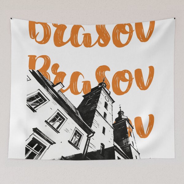 Item preview, Brasov, Romania, Landmark Architecture Travel Art designed and sold by Wanderful-roads.