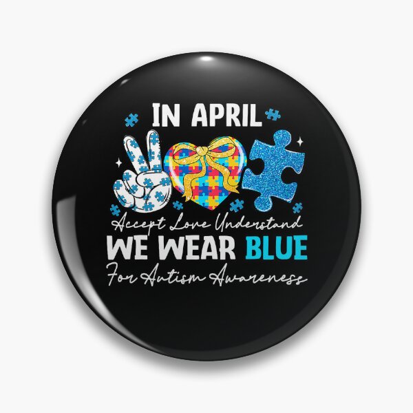 Item preview, Community Support Autism Awareness Month In April We Wear Blue designed and sold by ChrisyBonanno.