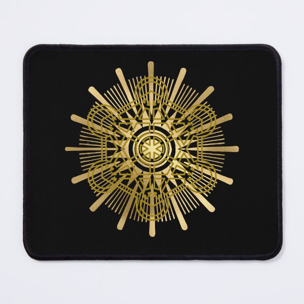 Item preview, Metatron’s Cube Sacred Geometry Mandala - Detailed Metallic Gold on Black designed and sold by GiftzCircle.