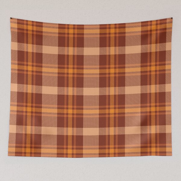Item preview, Brown Warm Tartan Fabric Pattern designed and sold by PowerAntShop.