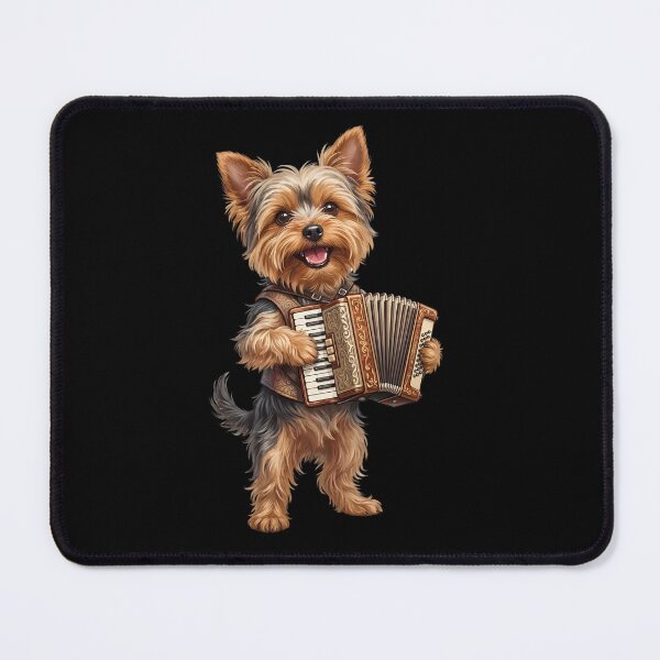 Item preview, Yorkshire Terrier Playing Accordion Player Accordionist Dog Lover designed and sold by DoodleTortle.