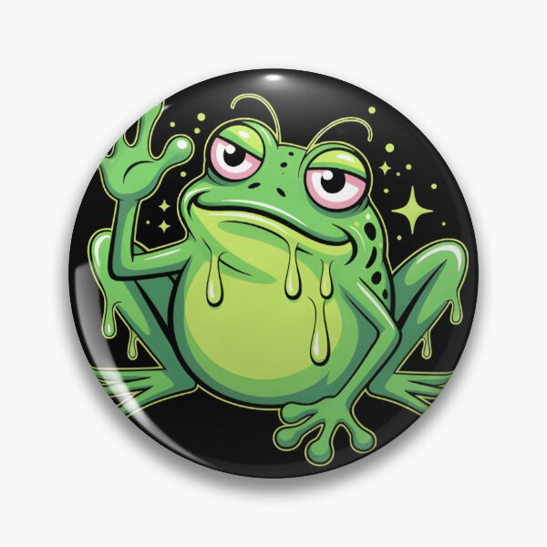 Item preview, Funny Frog Dad Melting Meme – Cute Toad Father Gift, Relatable Frog Dad Energy, Aesthetic Melting Frog Illustration for Amphibian Lovers, Retro Cartoon Frog Dad Shirt and Sticker designed and sold by ZyxDes.