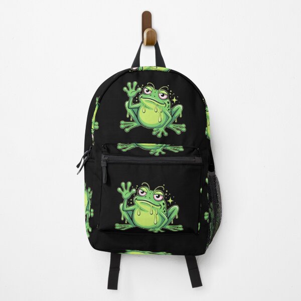 Item preview, Funny Frog Dad Melting Meme – Cute Toad Father Gift, Relatable Frog Dad Energy, Aesthetic Melting Frog Illustration for Amphibian Lovers, Retro Cartoon Frog Dad Shirt and Sticker designed and sold by ZyxDes.