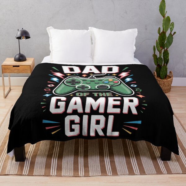 Item preview, Dad of the Birthday Girl Gamers Video Games Father Day Party designed and sold by HellD3vil-Art.