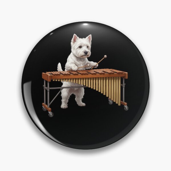 Item preview, West Highland White Terrier Playing Marimba Player Marimbist Dog Lover designed and sold by TerryConnells.