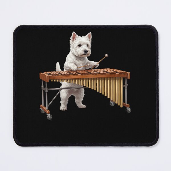 Item preview, West Highland White Terrier Playing Marimba Player Marimbist Dog Lover designed and sold by TerryConnells.