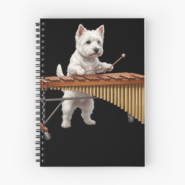 Item preview, West Highland White Terrier Playing Marimba Player Marimbist Dog Lover designed and sold by TerryConnells.
