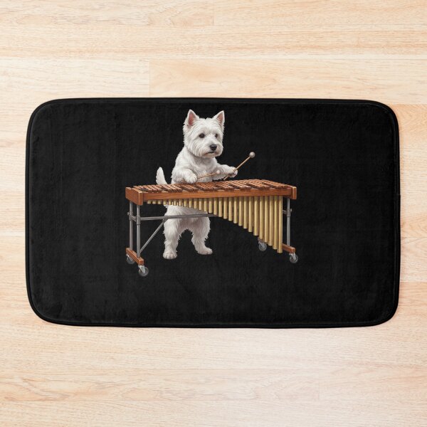 Item preview, West Highland White Terrier Playing Marimba Player Marimbist Dog Lover designed and sold by TerryConnells.