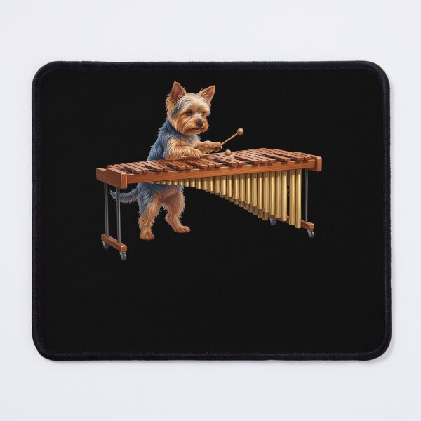 Item preview, Yorkshire Terrier Playing Marimba Player Marimbist Dog Lover designed and sold by TerryConnells.