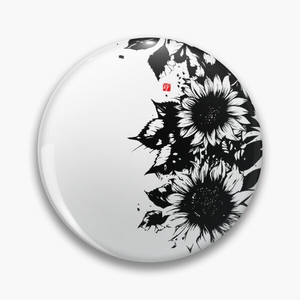 Item preview, Ink-black sunflower designed and sold by Lotus-Field.
