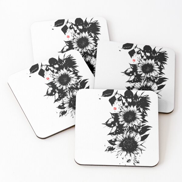 Item preview, Ink-black sunflower designed and sold by Lotus-Field.