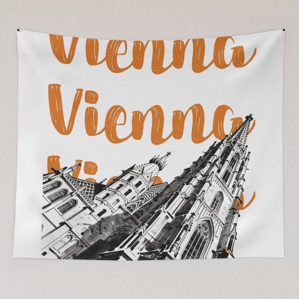 Item preview, Vienna, Austria, Landmark Architecture Travel Art designed and sold by Wanderful-roads.