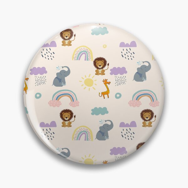 Item preview, Jungle Animals Pattern Lion Giraffe Elephant Kids Design designed and sold by DesignsVault.
