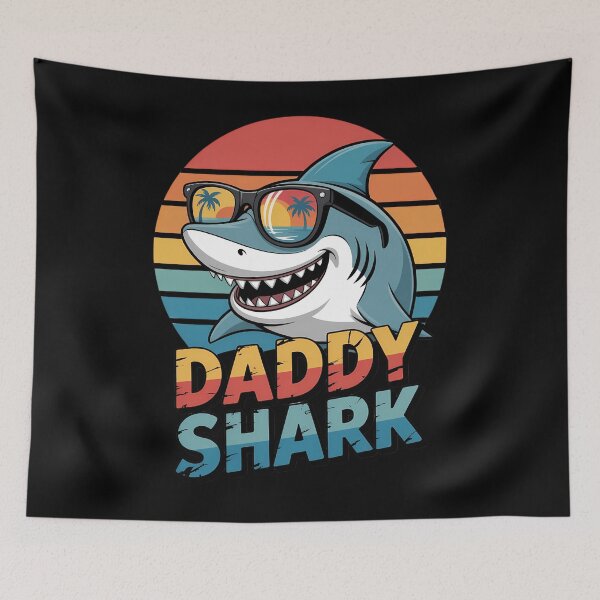 Item preview, Daddy Shark Shark for Dad Dad designed and sold by HellD3vil-Art.