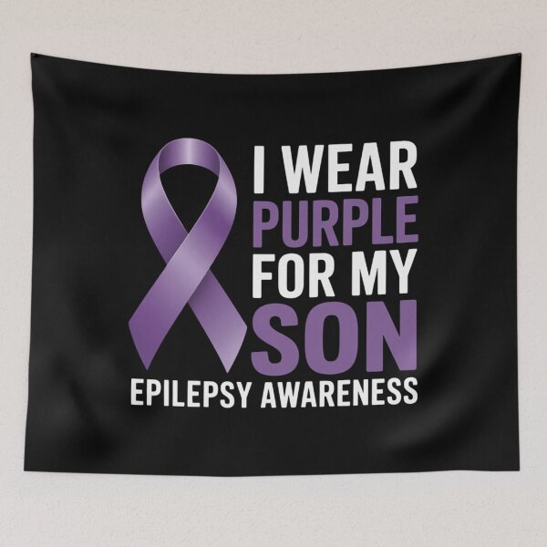 Item preview, I Wear Purple for My Son Epilepsy Awareness Epilepsy Son designed and sold by EllenJast.