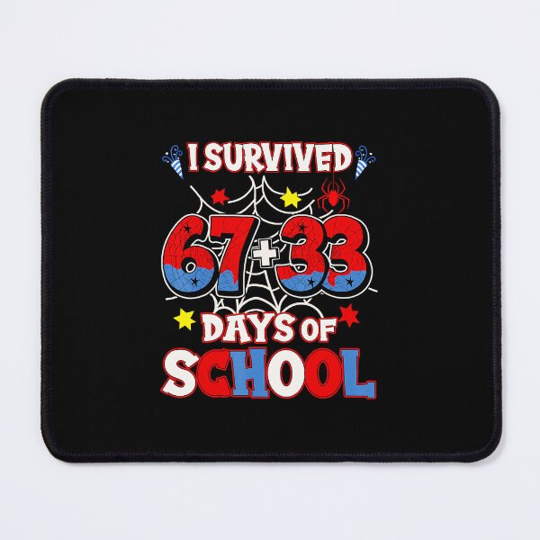 Item preview, I Survived 67 + 33 Days of School Spider Web designed and sold by gladysenglish.