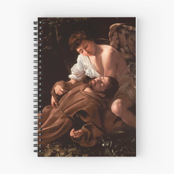 Item preview, Saint Francis Ecstasy Caravaggio Baroque Religious Art Print designed and sold by TheSoulOfArt.