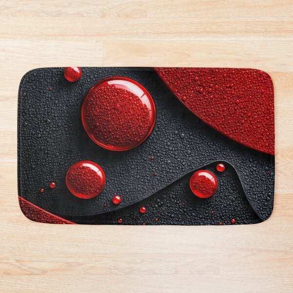 Item preview, Bold Red and Black Liquid Abstract Bubble Design designed and sold by Kaleidoscope Print.