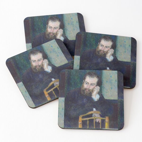 Item preview, Alfred Sisley by Pierre-Auguste Renoir: Moody Impressionist Portrait Poster designed and sold by artofuniverse.