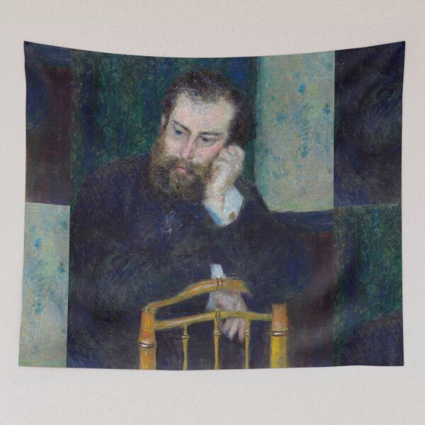 Item preview, Alfred Sisley by Pierre-Auguste Renoir: Moody Impressionist Portrait Poster designed and sold by artofuniverse.