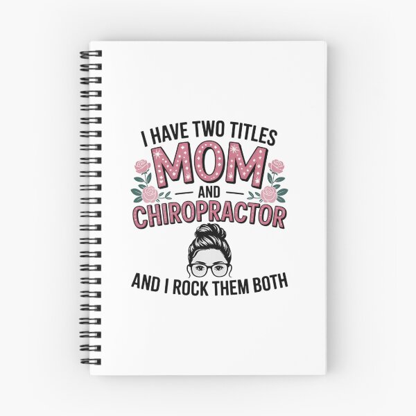 Item preview, I Have Two Titles Mom & Chiropractor Floral Mothers Day designed and sold by EllenJast.