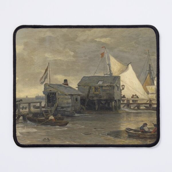 Item preview, Jetty with sailing boats designed and sold by SharonTheFirst.