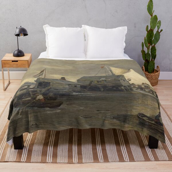 Item preview, Jetty with sailing boats designed and sold by SharonTheFirst.