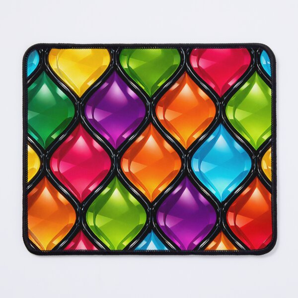 Item preview, Vibrant Rainbow Jewel Pattern Glossy Gem Abstract designed and sold by Kaleidoscope Print.