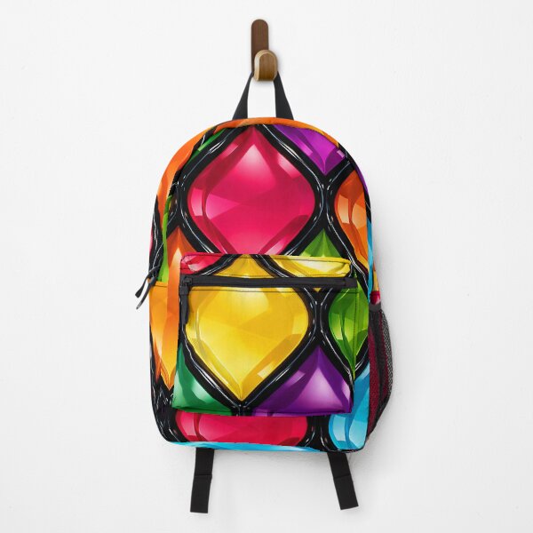 Item preview, Vibrant Rainbow Jewel Pattern Glossy Gem Abstract designed and sold by Kaleidoscope Print.