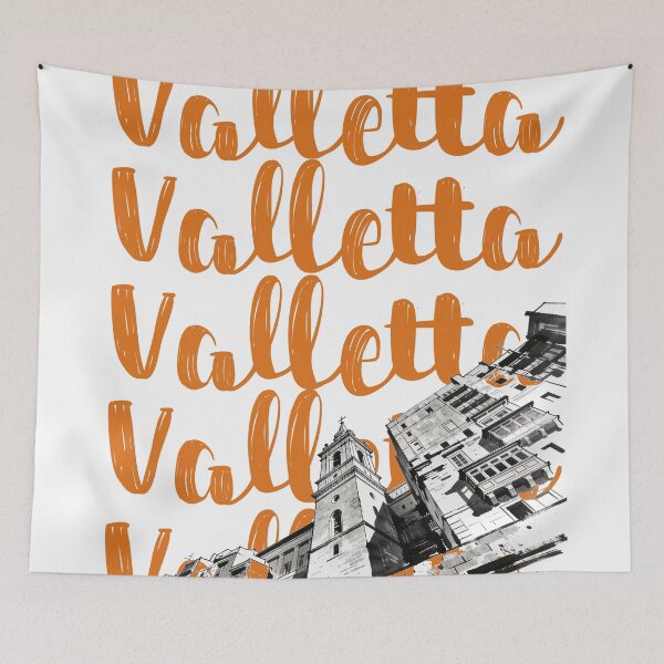 Item preview, Valletta, Malta, Landmark Architecture Travel Art designed and sold by Wanderful-roads.
