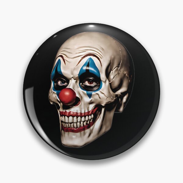 Artikelvorschau, Gruseliger Clownschädel – Dunkle Horror-Schädelillustration im Joker-Stil entworfen und verkauft von AnimalAirtistry.